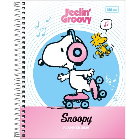 Foto ilustrativa Planner Espiral 17,7 x 24 cm Snoopy 2026