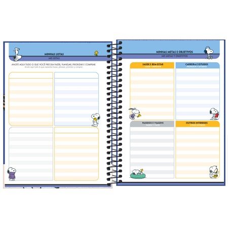 Foto ilustrativa Planner Espiral 17,7 x 24 cm Snoopy 2027