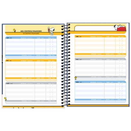 Foto ilustrativa Planner Espiral 17,7 x 24 cm Snoopy 2027