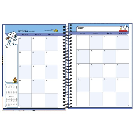 Foto ilustrativa Planner Espiral 17,7 x 24 cm Snoopy 2027