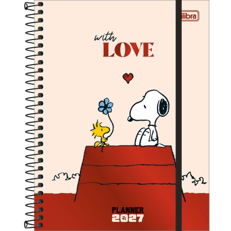 Foto ilustrativa Planner Espiral 17,7 x 24 cm Snoopy 2027