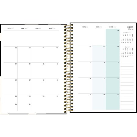 Foto ilustrativa Planner Espiral 17,7 x 24 cm West Village 2026