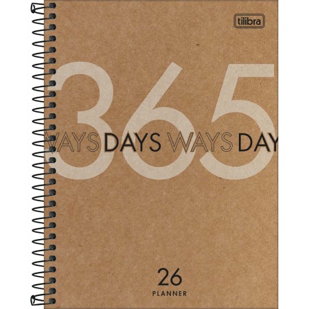 Foto ilustrativa Planner Espiral Kraftwork 17,7 x 24 cm 2026