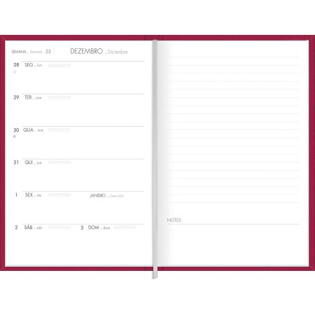 Foto ilustrativa Planner Executivo Costurado 13,4 x 19,2 cm Lume 2026
