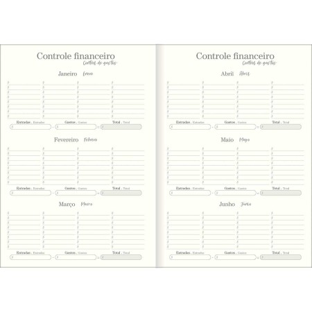 Foto ilustrativa Planner Grampeado 14,0 x 20,0 cm Vanilla 90 G 2027