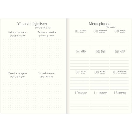 Foto ilustrativa Planner Grampeado 14,0 x 20,0 cm Vanilla 90 G 2027