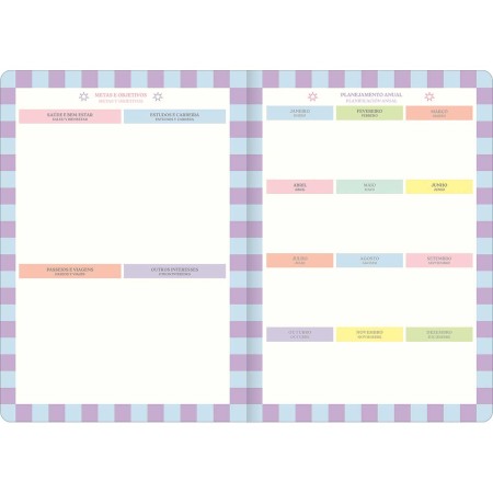 Foto ilustrativa Planner Grampeado 17,8 x 25,4 cm Happy 90 G 2026