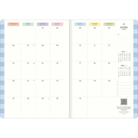 Foto ilustrativa Planner Grampeado 17,8 x 25,4 cm Happy 90 G 2026