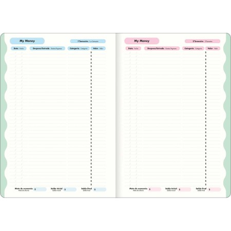 Foto ilustrativa Planner Grampeado 17,8 x 25,4 cm Happy 90G 2027