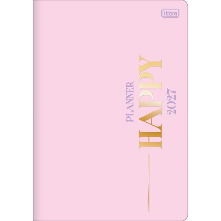 Foto ilustrativa Planner Grampeado 17,8 x 25,4 cm Happy 90G 2027