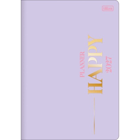 Foto ilustrativa Planner Grampeado 17,8 x 25,4 cm Happy 90G 2027