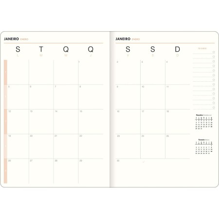 Foto ilustrativa Planner Grampeado 17,8 x 25,4 cm Kraftwork 90 G 2026