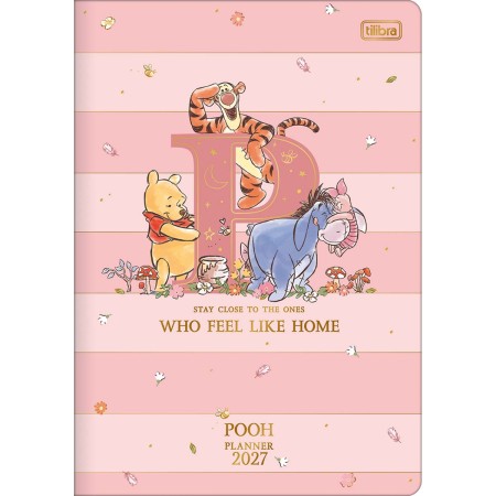 Foto ilustrativa Planner Grampeado 17,8 x 25,4 cm Pooh 90 G 2027