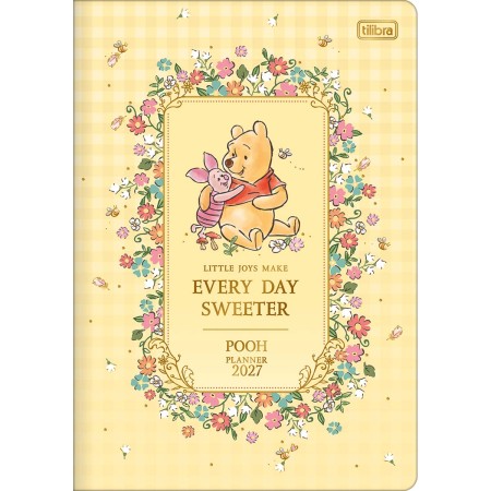 Foto ilustrativa Planner Grampeado 17,8 x 25,4 cm Pooh 90 G 2027