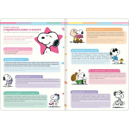 Foto ilustrativa Planner Grampeado 17,8 x 25,4 cm Snoopy 90 G 2026