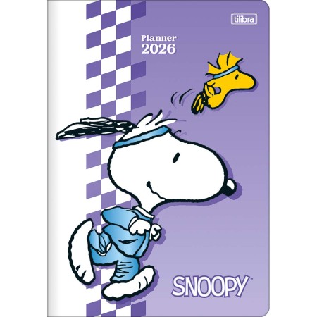 Foto ilustrativa Planner Grampeado 17,8 x 25,4 cm Snoopy 90 G 2026