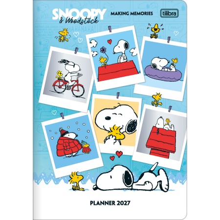 Foto ilustrativa Planner Grampeado 17,8 x 25,4 cm Snoopy 90 G 2027