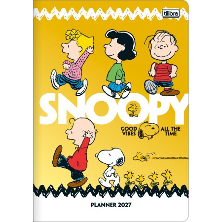 Foto ilustrativa Planner Grampeado 17,8 x 25,4 cm Snoopy 90 G 2027