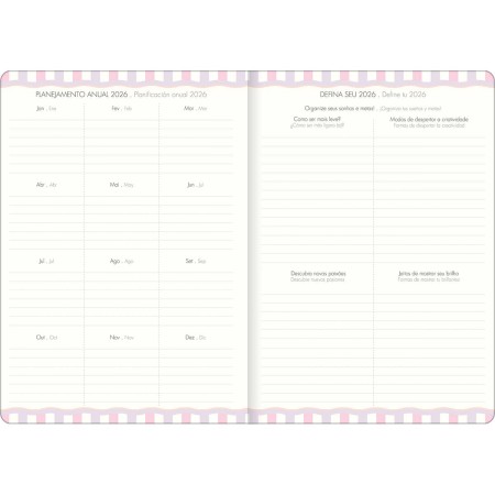 Foto ilustrativa Planner Grampeado 17,8 x 25,4 cm Soho 90 G 2026