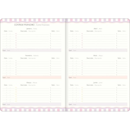 Foto ilustrativa Planner Grampeado 17,8 x 25,4 cm Soho 90 G 2026