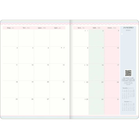 Foto ilustrativa Planner Grampeado 17,8 x 25,4 cm Soho 90 G 2027