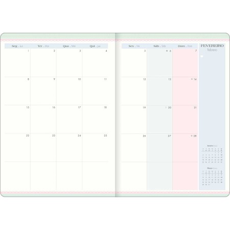 Foto ilustrativa Planner Grampeado 17,8 x 25,4 cm Soho 90 G 2027