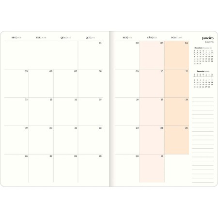 Foto ilustrativa Planner Grampeado 17,8 x 25,4 cm West Village 90 G 2026
