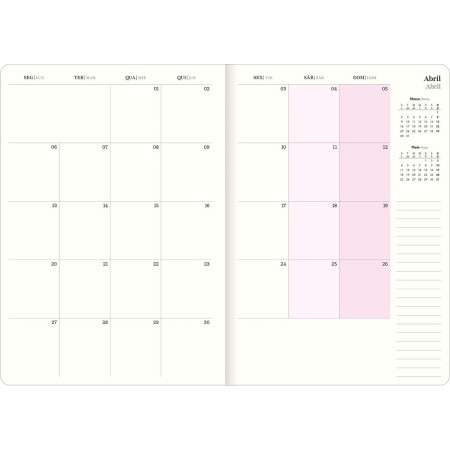 Foto ilustrativa Planner Grampeado 17,8 x 25,4 cm West Village 90 G 2026