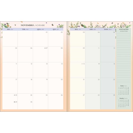 Foto ilustrativa Planner Grampeado 20 x 27,5 cm Naturalis 90 G 2027