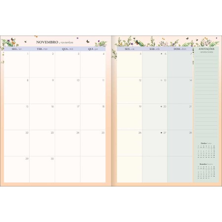 Foto ilustrativa Planner Grampeado 20 x 27,5 cm Naturalis 90 G 2027