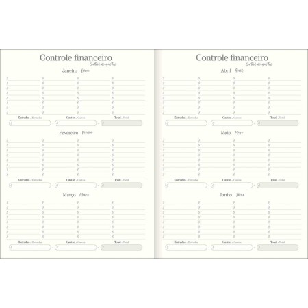 Foto ilustrativa Planner Grampeado 20,0 x 27,5 cm Vanilla 90 G 2027