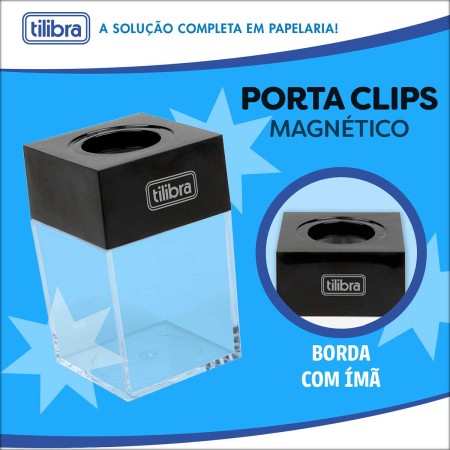 Foto ilustrativa PORTA CLIPS MAGNETICO PRETO