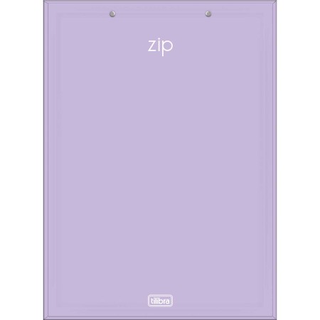 Foto ilustrativa Prancheta A4 Zip - Lilás