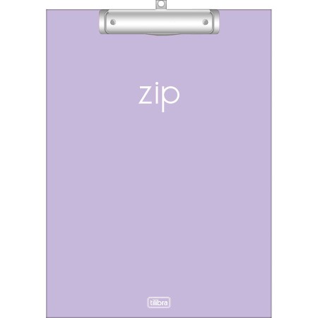 Foto ilustrativa Prancheta A4 Zip - Lilás