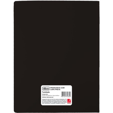 Foto ilustrativa Prancheta Com Capa - Preta