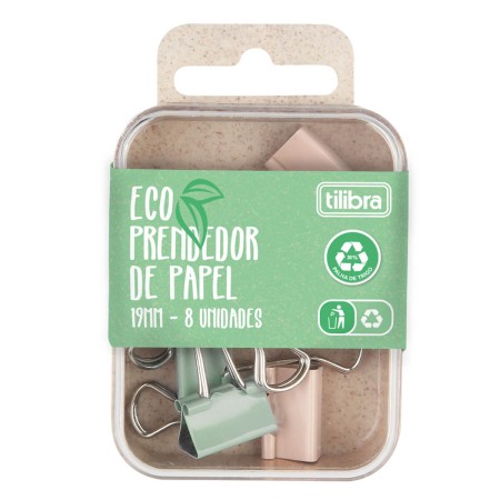 Foto ilustrativa Prendedor De Papel Eco 19mm - 8 Unidades