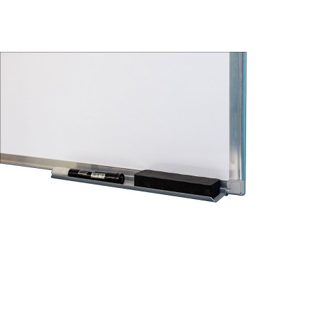 Foto ilustrativa Quadro Branco Magnético Moldura Alumínio 90x60cm