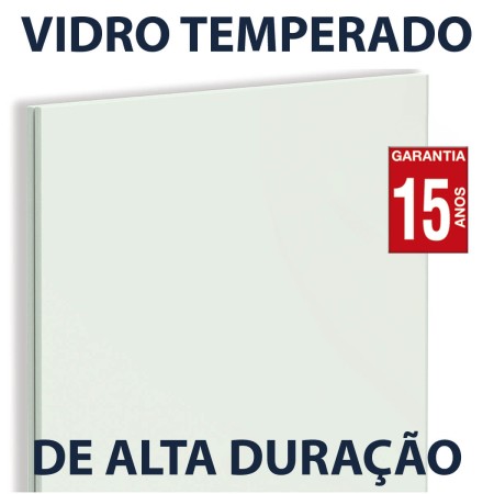 Foto ilustrativa Quadro Branco Magnético Vidro Divisória para Mesa 58x40cm