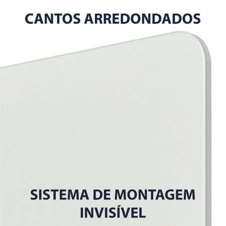 Quadro Branco Magnético Vidro Horizon 99x55cm - Quartet