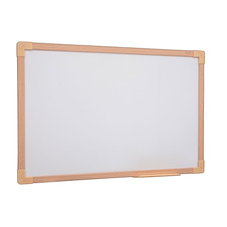 Foto ilustrativa Quadro Branco UV Moldura Madeira 120x90cm