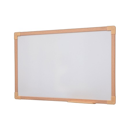 Foto ilustrativa Quadro Branco UV Moldura Madeira 60x40cm