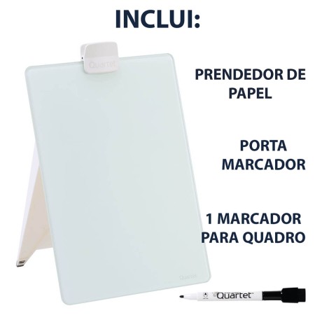 Foto ilustrativa Quadro Branco Vidro Multitarefas