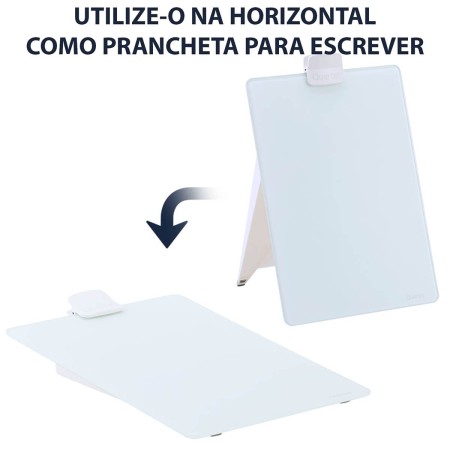 Foto ilustrativa Quadro Branco Vidro Multitarefas