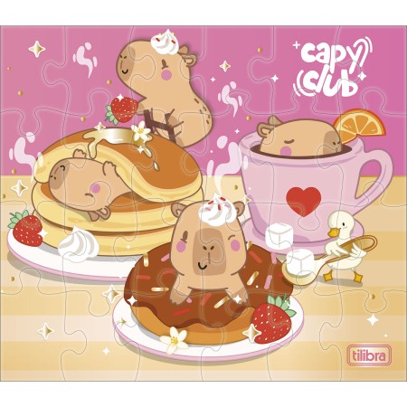 Foto ilustrativa Quebra-Cabeça 24 Peças Capyclub