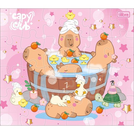 Foto ilustrativa Quebra-Cabeça 24 Peças Capyclub