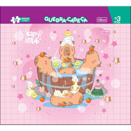 Foto ilustrativa Quebra-Cabeça 24 Peças Capyclub