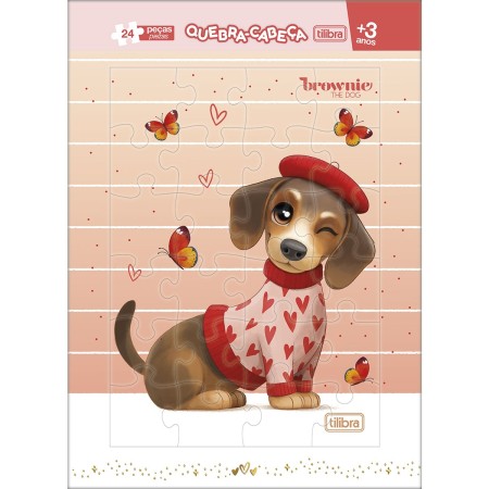Foto ilustrativa Quebra-Cabeça Blister Brownie 24 Peças