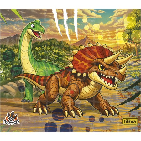 Foto ilustrativa Quebra-Cabeça Caixa Individual 24 Peças Raptor