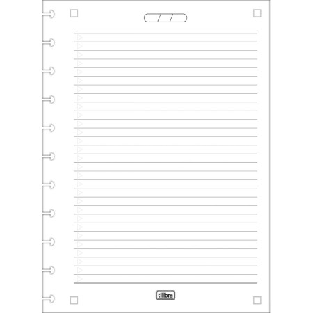 Foto ilustrativa Refil Connect para Tilidisco Universitário 50 Folhas