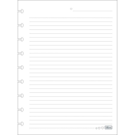 Foto ilustrativa Refil Decorado para Tilidisco Colegial 80 Folhas 90 Gramas